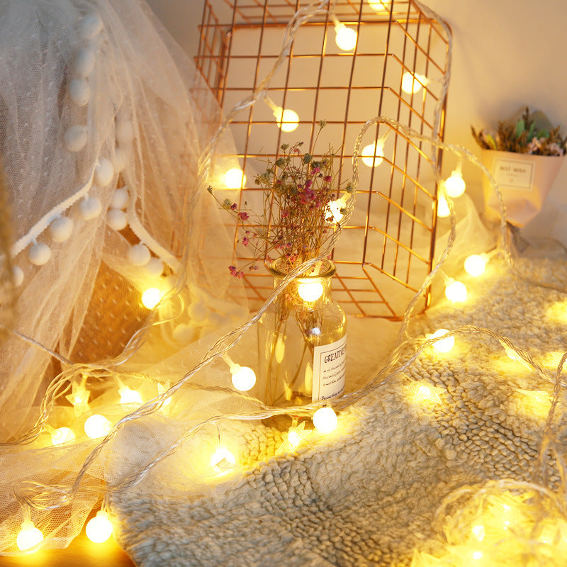 Guirnalda de luces navideñas de color blanco cálido: luces LED decorativas para la decoración festiva del hogar