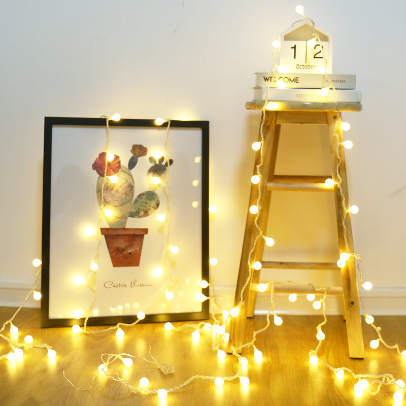 Guirnalda de luces navideñas de color blanco cálido: luces LED decorativas para la decoración festiva del hogar