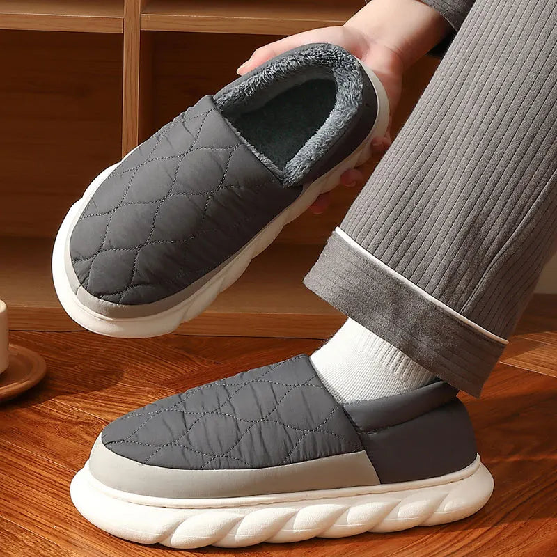 Bebealy Winter Indoor Shoes - Plush & Warm for Men & Women