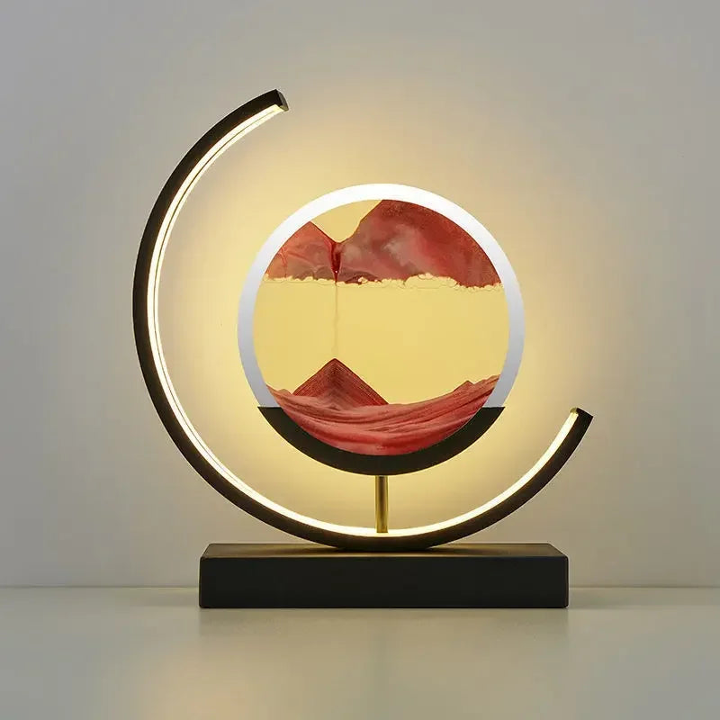 LED Moving Sand Art Table Lamp