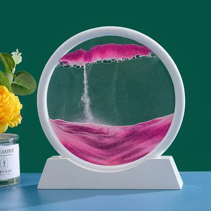 3D Moving Sand Art Glass Frame