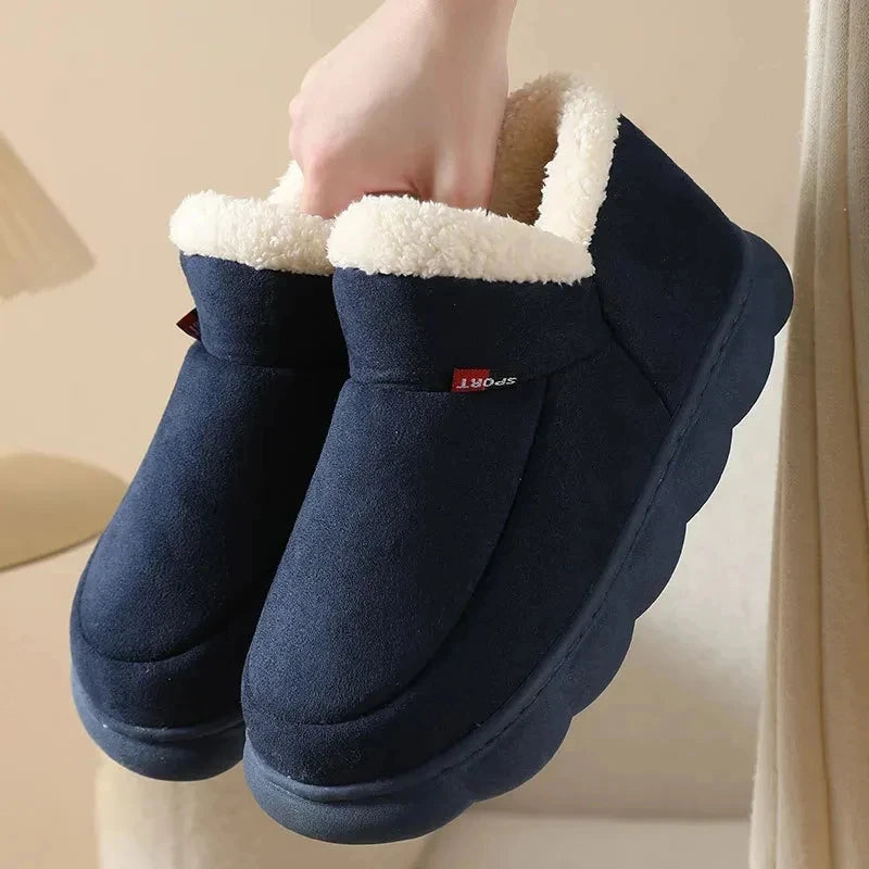 Bebealy Winter Indoor Shoes - Plush & Warm for Men & Women