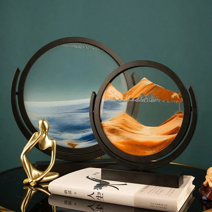 Rotatable 3D Sand Art Lamp