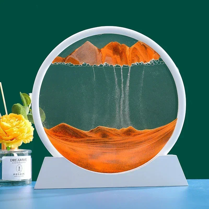 3D Moving Sand Art Glass Frame