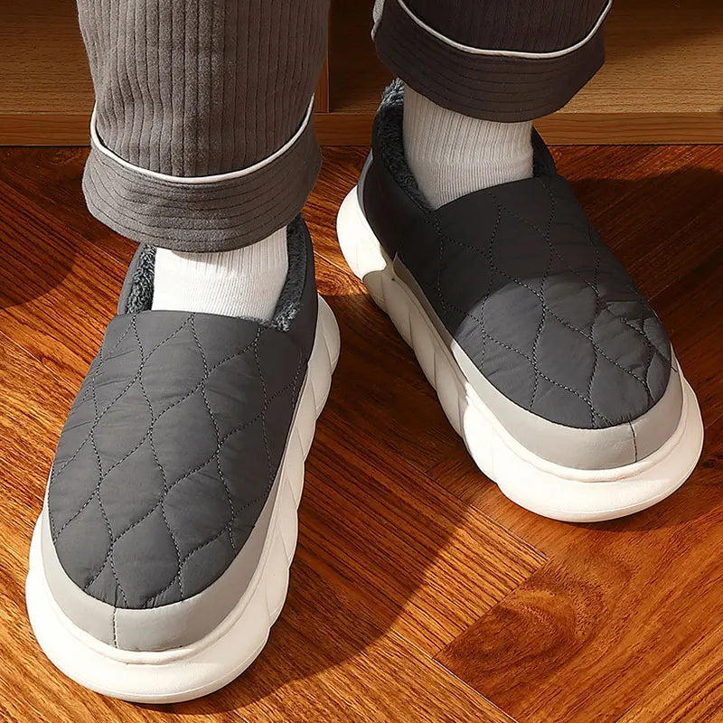 Bebealy Winter Indoor Shoes - Plush & Warm for Men & Women