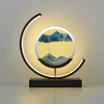 LED Moving Sand Art Table Lamp