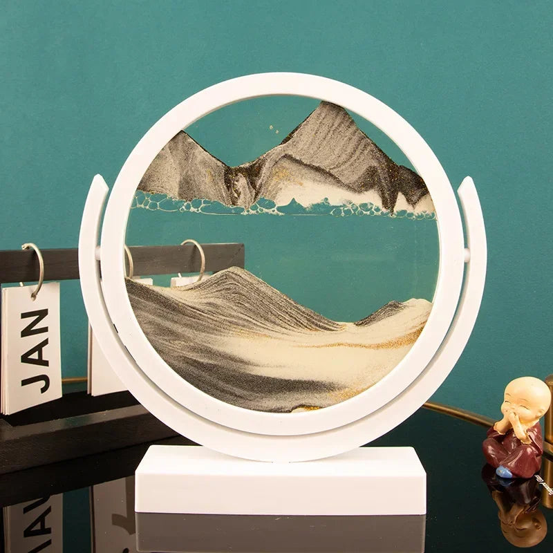 Rotatable 3D Sand Art Lamp