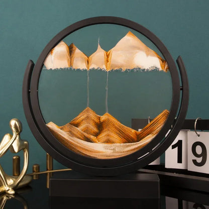 Rotatable 3D Sand Art Lamp