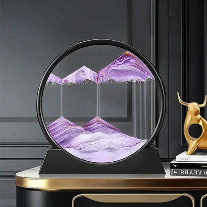 3D Moving Sand Art Glass Frame