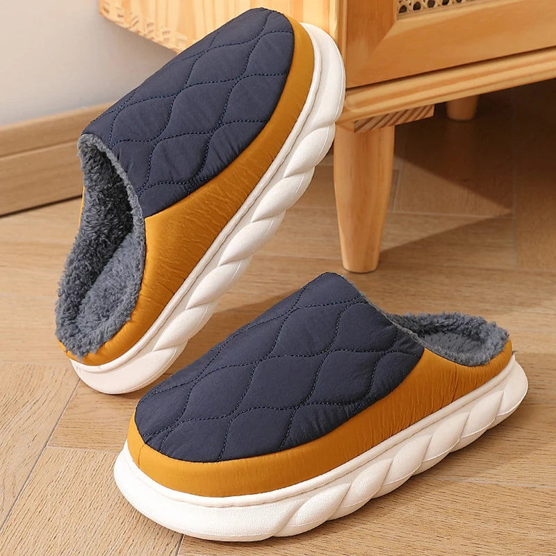 Bebealy Winter Indoor Shoes - Plush & Warm for Men & Women