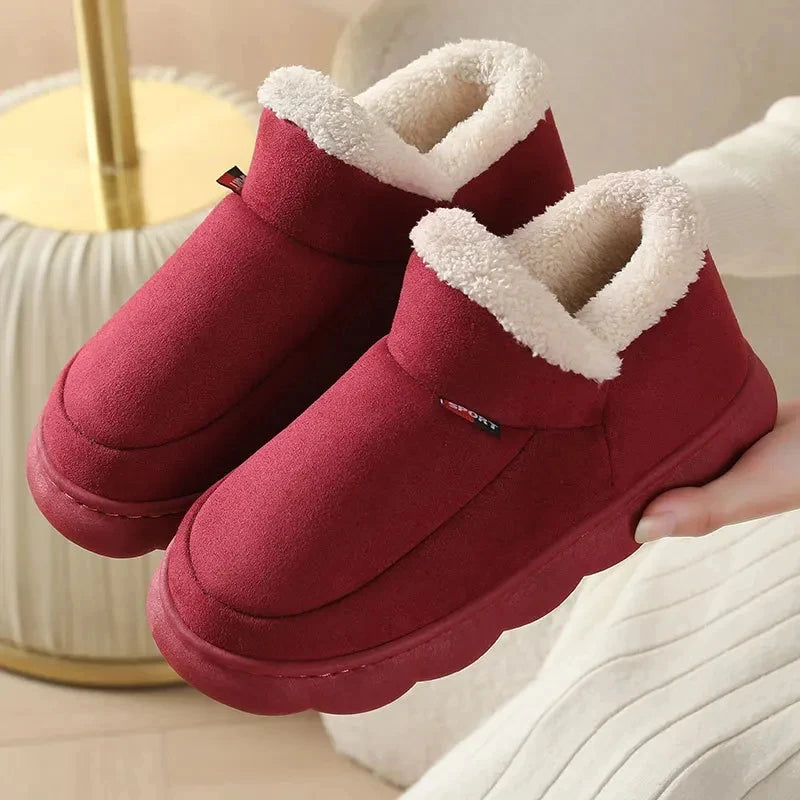 Bebealy Winter Indoor Shoes - Plush & Warm for Men & Women