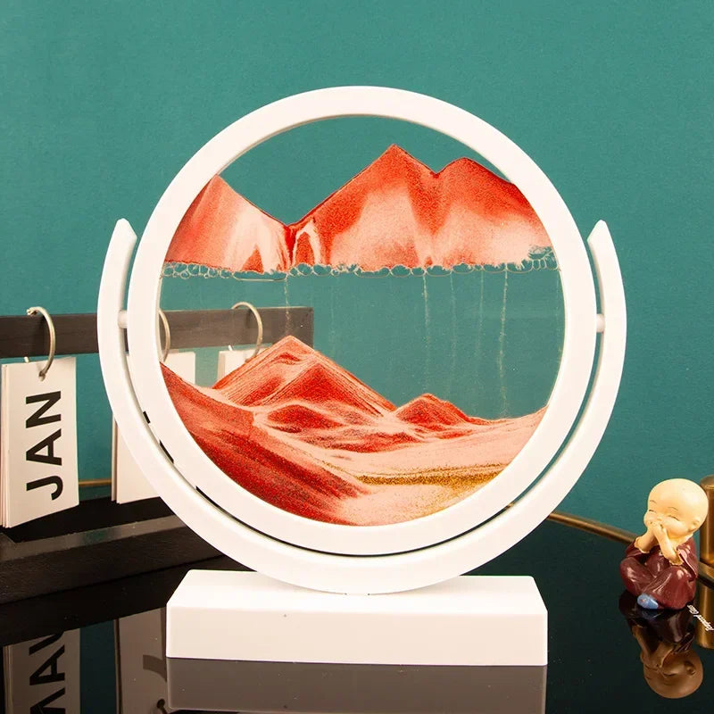 Rotatable 3D Sand Art Lamp