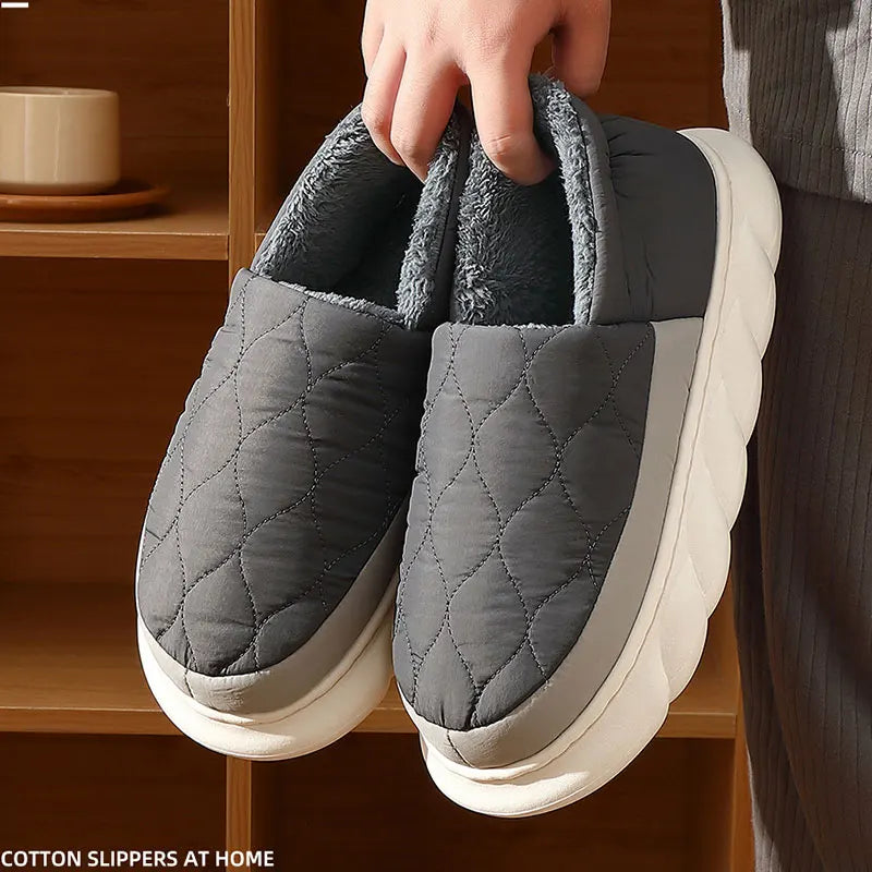 Bebealy Winter Indoor Shoes - Plush & Warm for Men & Women