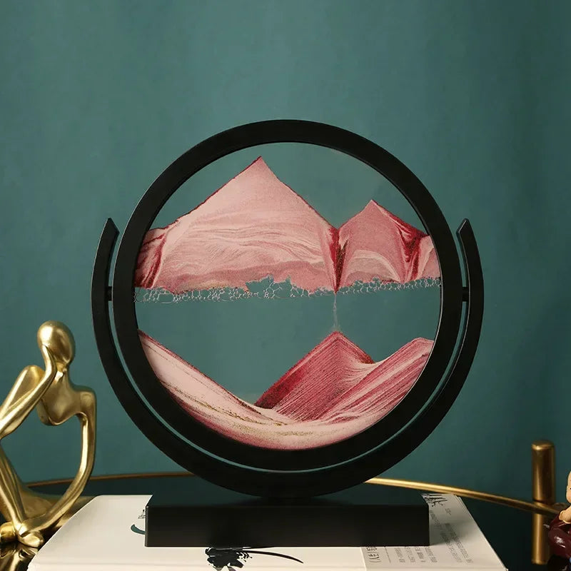 Rotatable 3D Sand Art Lamp